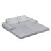 Modular Kids Play Couch, 8PCS Nugget Couch For Building Fort, Toddler Play Sponge Convertible Couch_maomaolike.com