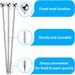15 Pcs/pack Stainless Steel Toothpicks Reusable Tail Skewers Garnish Glass, Bloody Mary Skewers, Metal Martini Cups_maomaolike.com