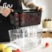 Kitchen Plastic Double Layer Rice Washing Basin Draining Household Living Room Coffee Table Internet Celebrity High-End_maomaolike.com