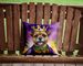 Border Terrier King Of Mardi Gras Throw Pillow Machine Washable, Indoor Outdoor Decorative Pillow For Couch, Bed Or Patio, 14Hx14W_maomaolike.com