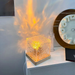 Gift For Girls Rotating Water Ripple Atmosphere Bedroom Bedside Flame Romantic Light Dynamic Square Table Lamp_maomaolike.com