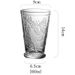 French Butterfly Relief Transparent Glass Cup Water Glass Wine Glass_maomaolike.com