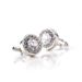 Unisex Cufflinks Round rhinestone Purple diamond white diamond cufflinks Fashion cufflinks multi-diamond super flash_maomaolike.com