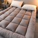 Hotel Thickened Folding Bed Mattress Feather Velvet Warm Homestay Down Soft Cushion Dormitory Double 1.68m_maomaolike.com