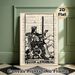 Queen Of Swords Tarot Painting Poster, Vintage Monochrome Engraving-style Poster, Distinctive Tarot Art Ideal For Home, Study And Living Room Decor_maomaolike.com