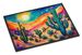 Cactus In Color Doormat Front Door Mat Indoor Outdoor Rugs For Entryway, Non Slip Washable Low Pile, 24H X 36W_maomaolike.com