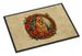 Chow Chow Christmas Flowers Doormat Front Door Mat Indoor Outdoor Rugs For Entryway, Non Slip Washable Low Pile, 24H X 36W_maomaolike.com