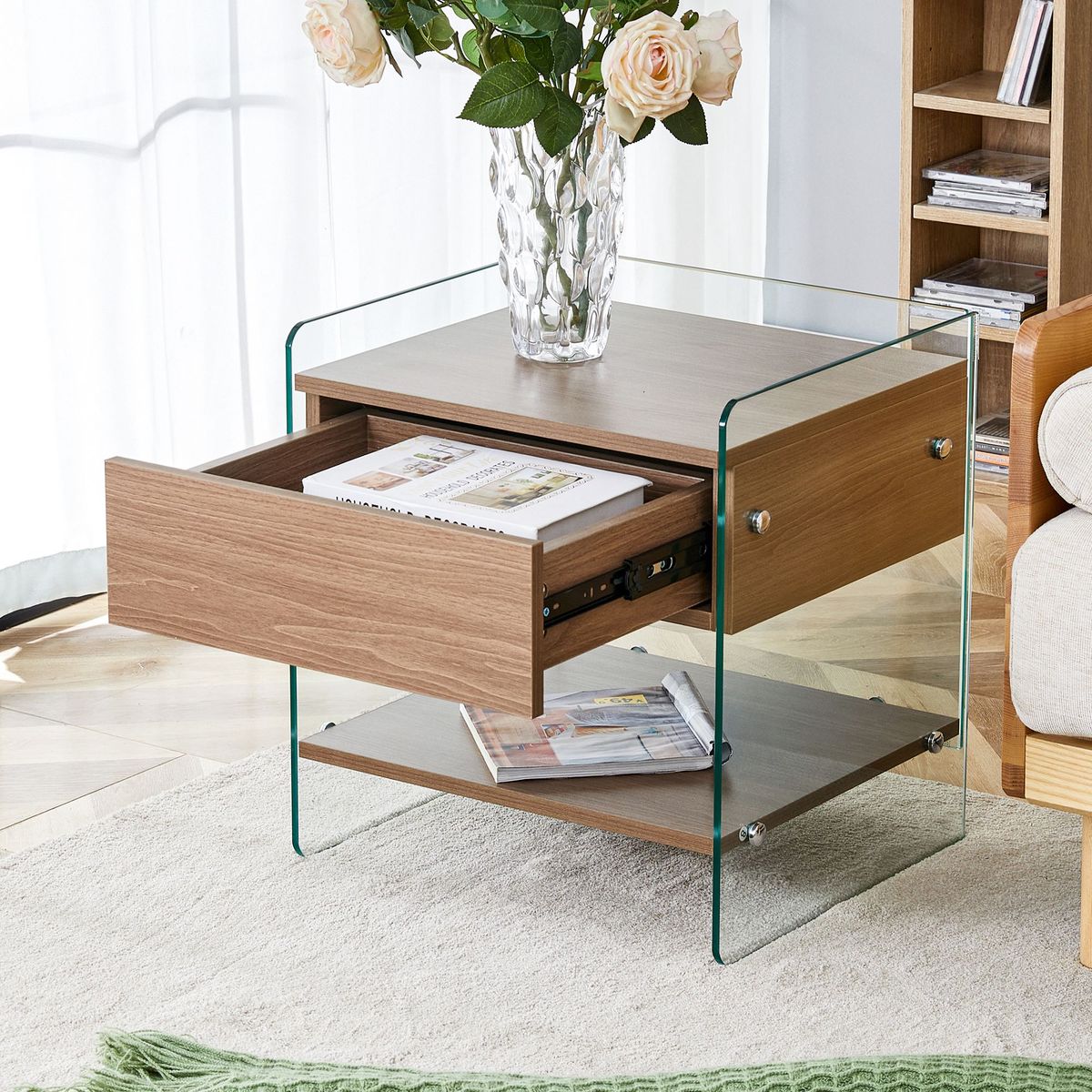 Bedside Table With Drawers_maomaolike.com