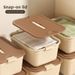 Portable With Lid For Home Clothes Organizer, Snacks And Miscellaneous Items Basket, Children's Toy Organizer Storage_maomaolike.com