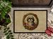 Shih Tzu Christmas Flowers Doormat Front Door Mat Indoor Outdoor Rugs For Entryway, Non Slip Washable Low Pile, 24H X 36W_maomaolike.com