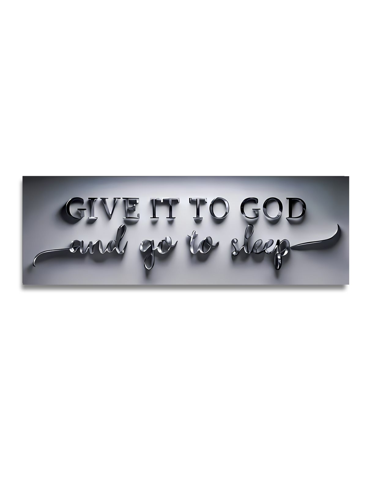 Entrust It To God And Sleep Soundly. Decorative Prints, Home Décor Art, Living Room Sofa Backdrop Art, Art Exhibition Pieces._maomaolike.com
