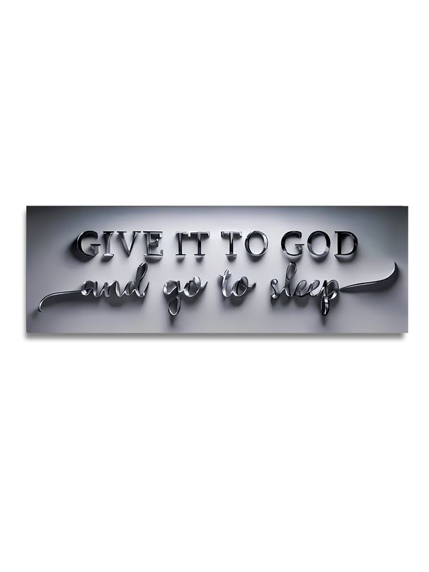 Entrust It To God And Sleep Soundly. Decorative Prints, Home Décor Art, Living Room Sofa Backdrop Art, Art Exhibition Pieces._maomaolike.com