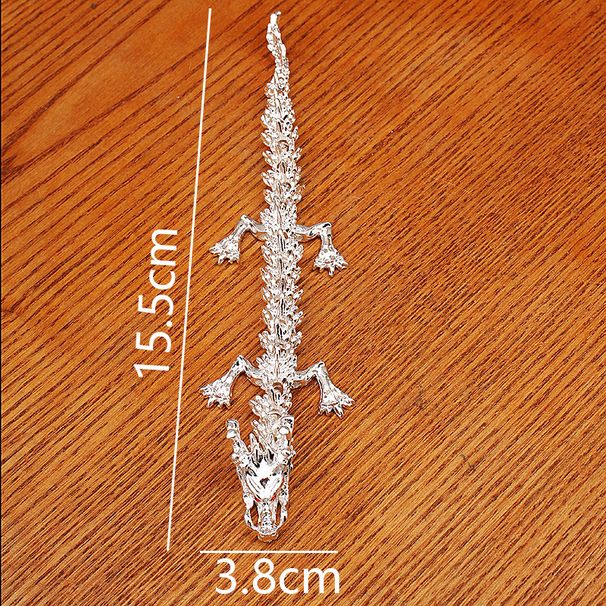 Creative Alloy Casting 3D Joint Movable Silver Home Desktop Decoration High-End Five-Claw Dragon Figurine Wholesale_maomaolike.com