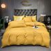 Bedding Solid Color Quilt Cover Simple Embroidery Quilt Cover_maomaolike.com