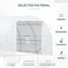 20' X 10' X 7' Walk-In Tunnel Greenhouse With Zippered Door & 8 Mesh Windows, Large Garden Green House Kit, Galvanized Steel Frame, White_maomaolike.com