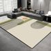Living Room Rug Large Size Gorgeous Gold Frame Design Bedroom Rug Plush Thickened Machine Washable Thickened Underlay Interior Decorative Rug_maomaolike.com