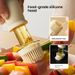 VANFOLA Food-Grade Silicone Basting Brush, High Temperature One-Piece Oil Brush Bottle, Household BBQ Brush For Kitchen Baking & Pancakes_maomaolike.com