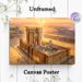 Ancient Sacred Temple Painting Poster, Warm-toned Grand Historical Architectural Scene Poster, Detailed Historical Depiction Ideal For Home, Study And_maomaolike.com