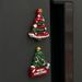 Christmas Tree Fridge Magnets Creative Cute Atmosphere Decoration Message Door Stickers 3D Cartoon_maomaolike.com