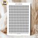 Life In Weeks Painting Poster, Minimalist Black-and-White Weekly Grid Poster, Helps Track Life's Passage With Inspirational Quote, Suitable For Home_maomaolike.com
