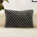 SOGA 2X 30cm Urban Light Luxury Dark Green Checkered Lumbar Throw Pillow_maomaolike.com