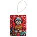 Shih Tzu Holiday Christmas Porcelain Ornament Christmas Tree Hanging Decorations For Home Christmas Holiday, Rectangle, Gift, Multicolor_maomaolike.com