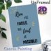 French Inspirational Quote Painting Poster, Soft Blue Minimalist Typography Poster, Uplifting Motivational Message To Boost Mood, Ideal For Home_maomaolike.com