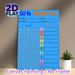 50lb Weight Loss Tracker Painting Poster, Vibrant Color-coded Weight Loss Chart Poster, Practical Tool To Track Weight Loss Progress And Plan Rewards_maomaolike.com