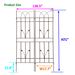 4 Pack Metal Garden Trellis 71" X 17.7" Rustproof Trellis For Climbing Plants Outdoor Flower Support Brown_maomaolike.com