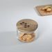 Leafy Twig Glass Jar Container With Wooden Lid-700 Ml_maomaolike.com
