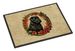 Bouvier Des Flandres Christmas Flowers Doormat Front Door Mat Indoor Outdoor Rugs For Entryway, Non Slip Washable Low Pile, 24H X 36W_maomaolike.com