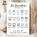 French Laundry Care Guide Painting Poster, Minimalist Black-and-white Line Art Laundry Symbol Poster, Practical Laundry Care Reference Ideal For_maomaolike.com