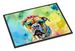 Bullmastiff Hippie Dawg Doormat Front Door Mat Indoor Outdoor Rugs For Entryway, Non Slip Washable Low Pile, 24H X 36W_maomaolike.com