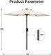 7.5 Ft Patio Umbrella With Center Pole_maomaolike.com