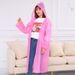 Travel Portable Peva Matte Non-Disposable Raincoat Adult Thickened Unisex Cycling Outdoor Hiking Rain Poncho Long_maomaolike.com