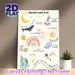 Islamic Positive Affirmation Painting Poster, Soft Watercolor Whimsical Cute Illustrations Poster, Uplifting Faith-based Phrases To Nurture Positive_maomaolike.com