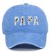 Unisex PAPA embroidered washed Sun Protection Sun hat men's and women's outdoor sports fishing sun shade baseball cap_maomaolike.com