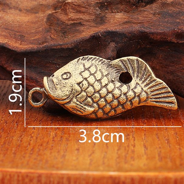 Cross-Border Ocean Mermaid Trendy Toys Various Fish Brass Ornaments Vintage Antique Bronze Desktop Decoration Crafts Wholesale_maomaolike.com