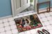 Cavalier Spaniel Cozy Christmas Doormat Front Door Mat Indoor Outdoor Rugs For Entryway, Non Slip Washable Low Pile, 24H X 36W_maomaolike.com