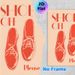 Shoes Off Reminder Painting Poster, Minimalist Retro Red Shoe Graphic Poster, Polite Entry Prompt Ideal For Home Entryways, Hallways_maomaolike.com
