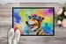 Collie Hippie Dawg Doormat Front Door Mat Indoor Outdoor Rugs For Entryway, Non Slip Washable Low Pile, 24H X 36W_maomaolike.com