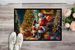 Welsh Springer Spaniel And Santa Claus Doormat Front Door Mat Indoor Outdoor Rugs For Entryway, Non Slip Washable Low Pile, 24H X 36W_maomaolike.com