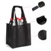 6 bottles wine bottle handbag non-woven holiday wine bottle gift bag reusable shopping bag_maomaolike.com