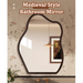 Vintage Style Wall-Mounted Self-Adhesive Vanity Hangable And Standable High-End Makeup Cloud Bathroom Mirror_maomaolike.com