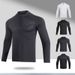 Men's Clothing Long-Sleeved T-Shirt Men's Sports Outdoor Tops Quick-Drying Breathable Running Fitness Training Suit Half-Zip Stand Collar_maomaolike.com