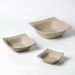 Unglazed Earthenware Square Retro Ceramic Serving Western Soup Salad Bowl Plate Cold Snack Dipping Sauce Dish_maomaolike.com