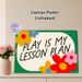 Play Is My Lesson Plan Themed Painting Poster, Vibrant Cartoon Floral Decor Poster, Cheerful Playful Learning Slogan, Suitable For Study Spaces And_maomaolike.com