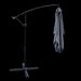 Rectangle 2x3M Outdoor Patio Umbrella Solar Powered LED Lighted Sun Shade Market Waterproof 6 Ribs Umbrella With Crank And Cross Base For Garden Deck Backyard Pool Shade Outside Deck Swimming Pool_maomaolike.com