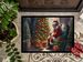 Miniature Pinscher And Santa Claus Doormat Front Door Mat Indoor Outdoor Rugs For Entryway, Non Slip Washable Low Pile, 24H X 36W_maomaolike.com