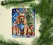 Cocker Spaniel Christmas Reindeer Porcelain Ornament Christmas Tree Hanging Decorations For Home Christmas Holiday, Rectangle, Gift, Multicolor_maomaolike.com